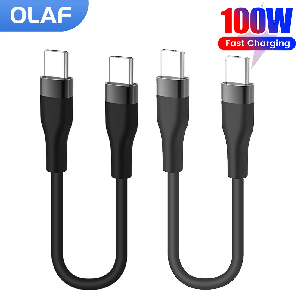 รูปสินค้า สั้น 25 ซม.50 ซม.ประเภท C ถึงสาย USB C Fast CHARGING สําหรับ iPhone 15 16 Xiaomi Samsung Huawei แล็ปท็อป Power Bank USB C ข้อมูลสาย
