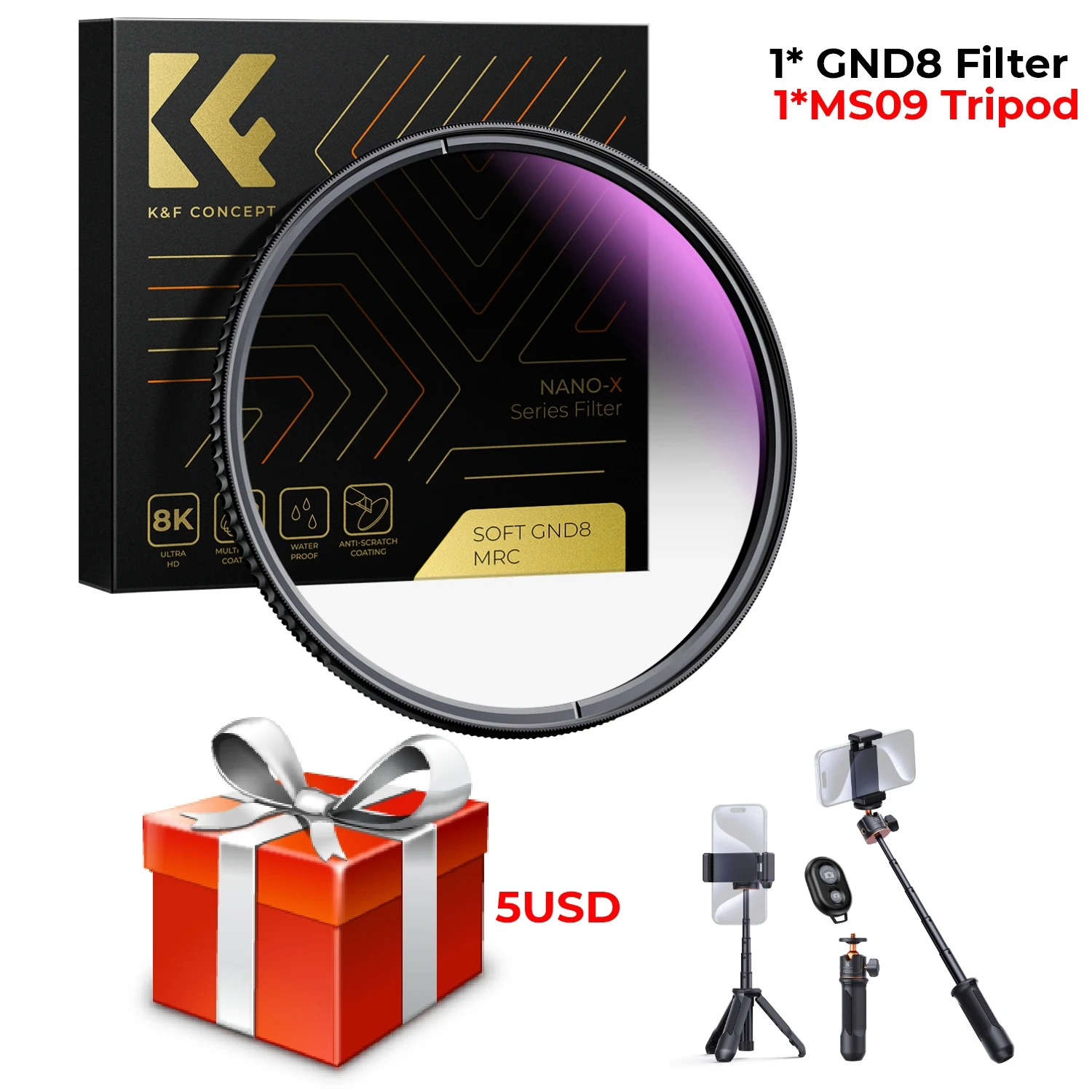 K&F CONCEPT Pro Soft GND8(0.9) 100✕150mm K&F Concept 角型