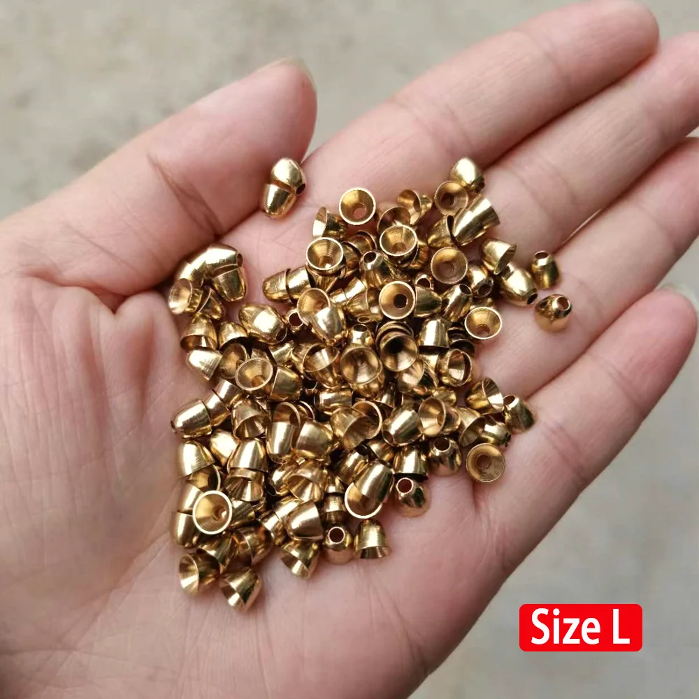 LOT DE 25 nymphes et banderoles yeux haltères en laiton pour mouches