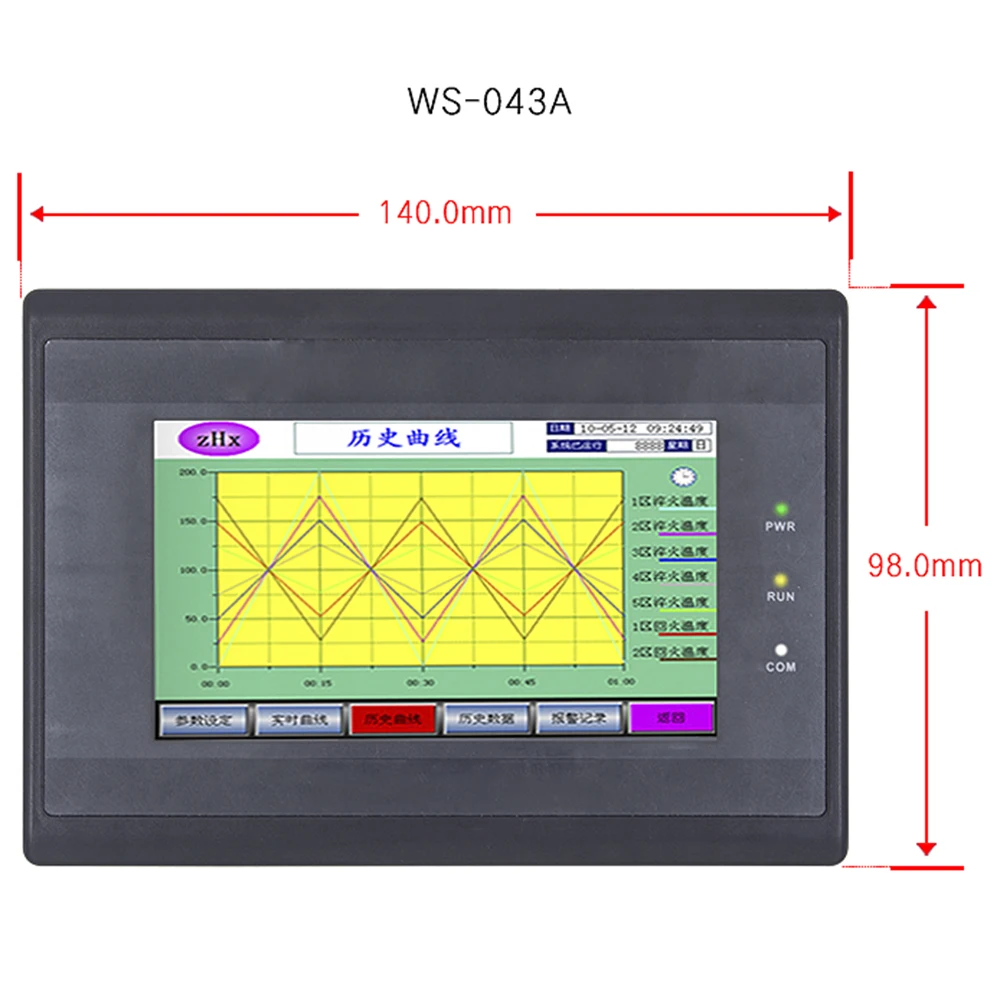 HMI touch screen 4.3 inch Human Machine Screen SEEKU WS-043AP 480*272 px LED Display COM 232/485/422