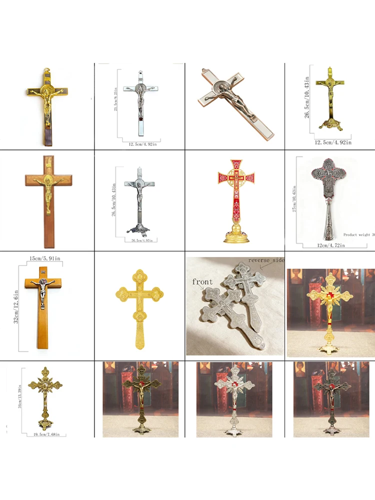 Großhandel: Orthodoxe & Katholische Kreuze in Vielfältigen Stilen, Religiöse Kirchenbedarfsartikel, Hohe Qualität, Großbestellung, Schneller Versand – Detail 2