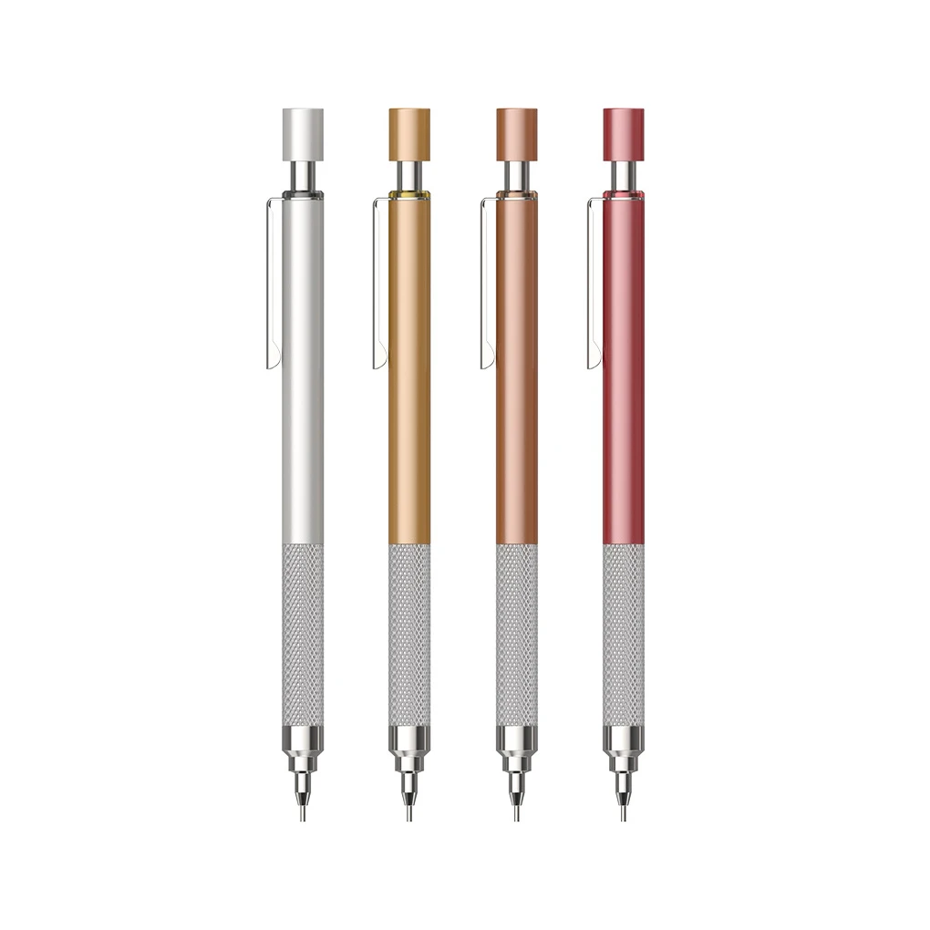 Mechanical Pencil Metal Drawing Pens 0 5 0 7MM  Lead Painting Sketch Pencils Stationery School Office Supplies Metal