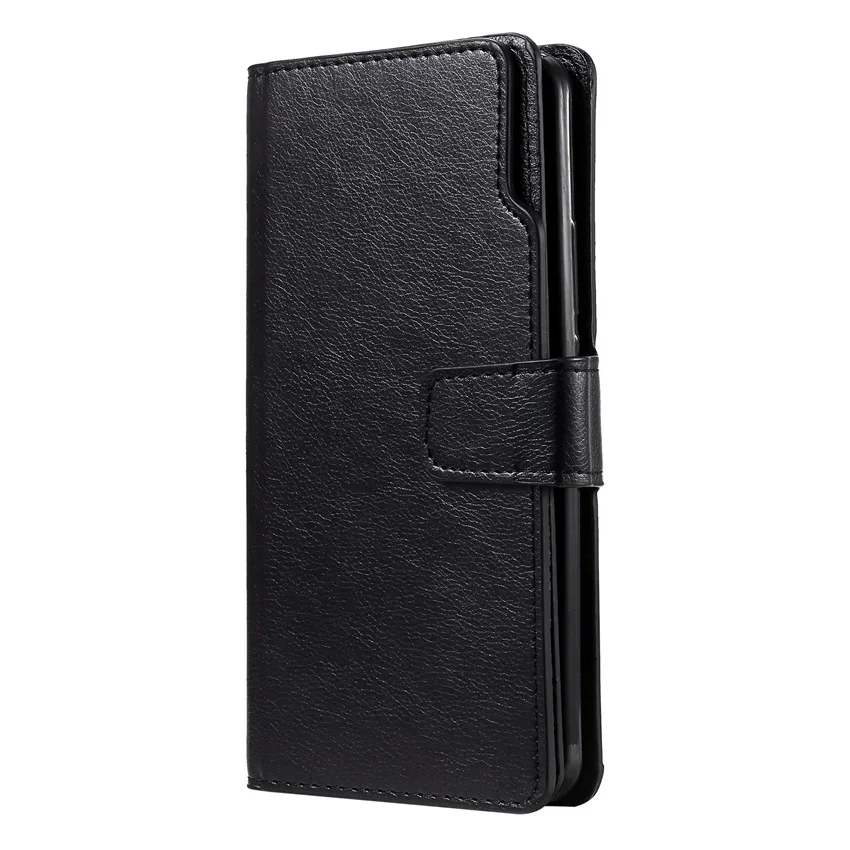 Leather Wallet Phone Case with Card Slots and Flip Cover