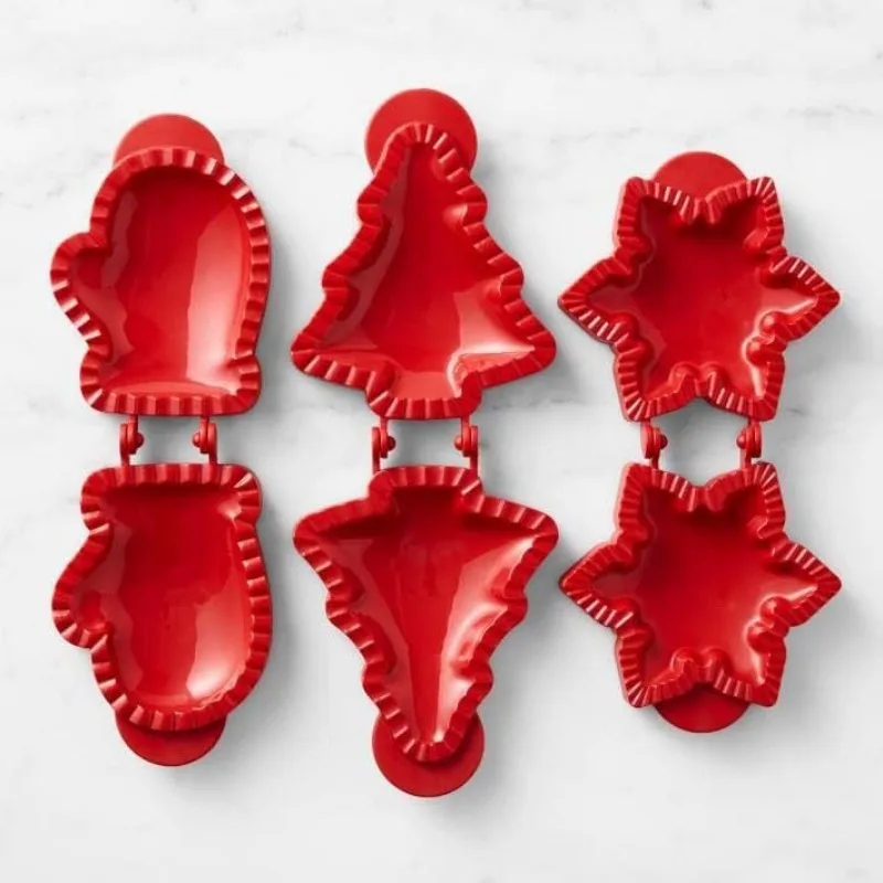 DIY Fall Hand Pie Molds Set Mini Pie Mould Dough Press Mold Tools Christmas Halloween Baking Molds Christmas Tree Snowflake