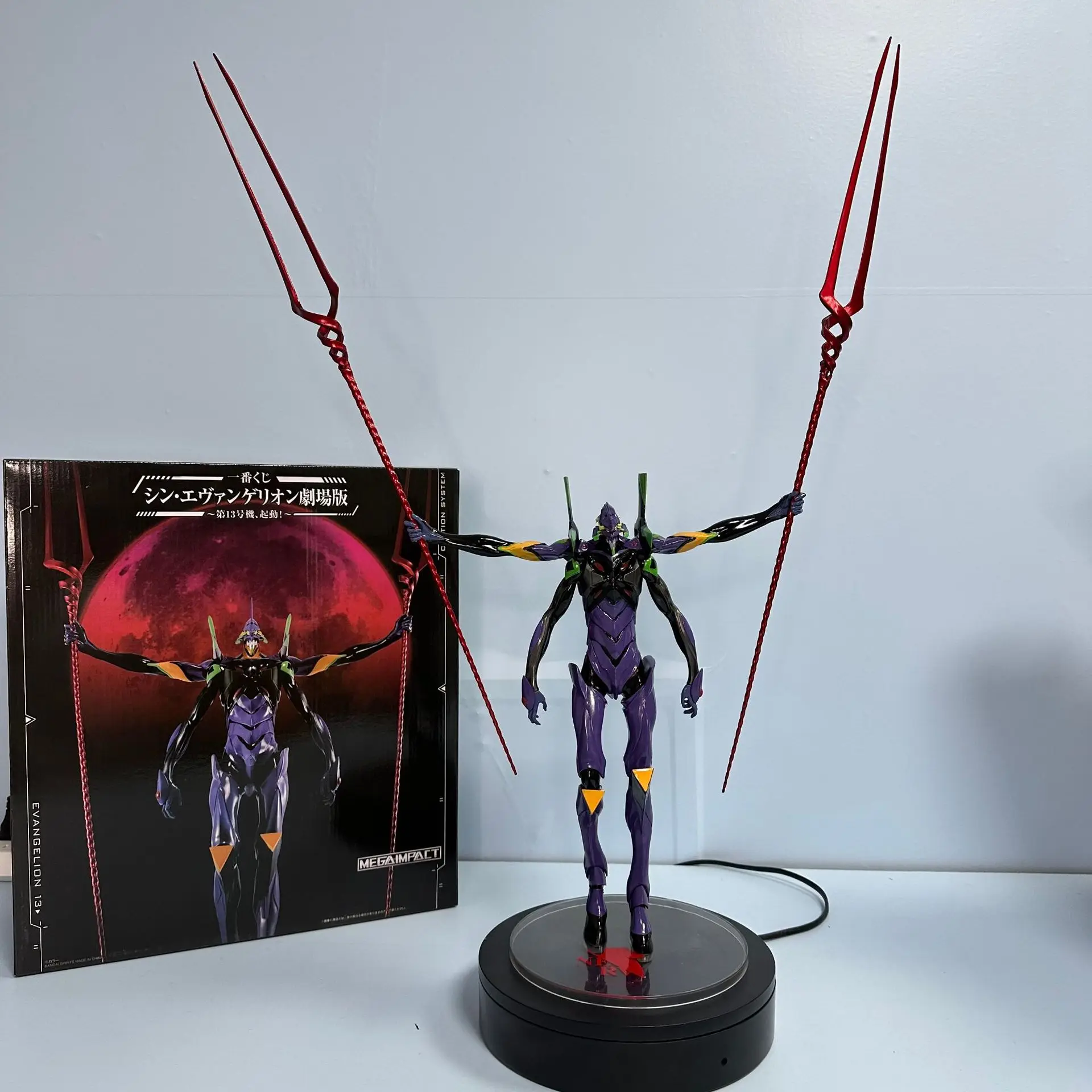 

60CM 2023 Anime NEON GENESIS EVANGELION EVANGELION-13 Rampage Q EVA 13 Figure PVC Model Toys Doll Collect Ornaments Gifts