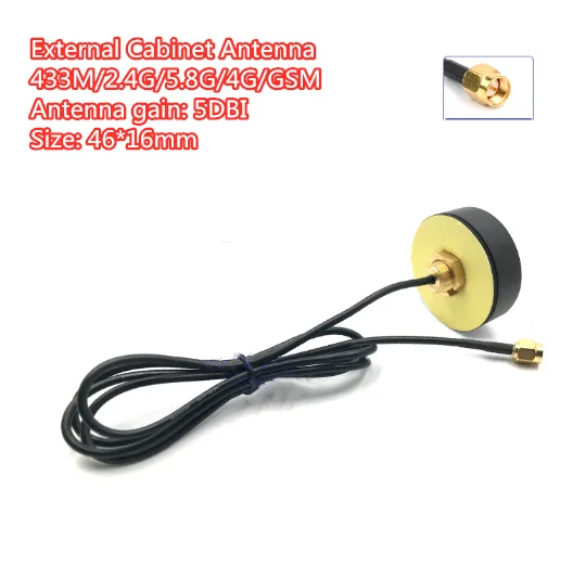 

433MHZ/LORA omni-directional external antenna 5DB high gain waterproof antenna 2.4G/5G/5.8G cabinet antenna