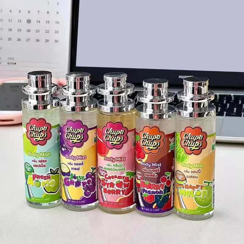 Summer Fruity Fragrance Perfume 30ml Thai Body Mist Clothing Spray Strawberry Cantaloupe Grapeberry Flavor Fresh Eau De Toilette 1