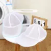 Washing Machine Hat Wash Protector Cap Cleaner Laundry Bag Small Clothes Wash Bag Anti-Deformation Mesh Organizer Zip Bags 2
