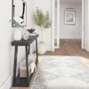 Solid Wood Console Table with Storage 46.25 Inch Sofa Table with Shelf Narrow Entryway Table for Hallway  Behind The Couch 3