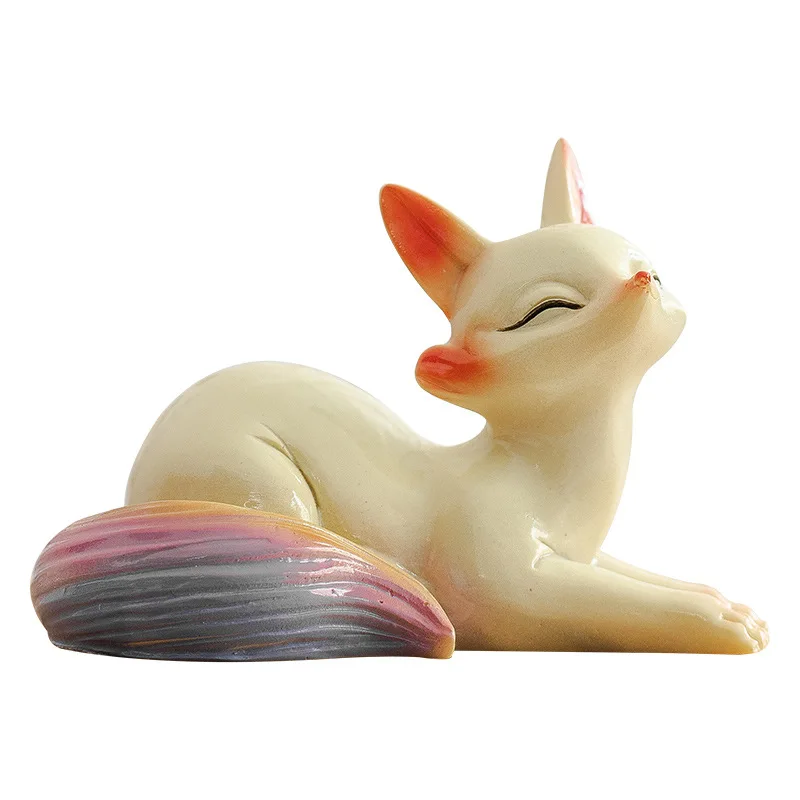 Color Changing Little Fox Panda Rabbit Tea Pet Can Be Raised for Tea Play Office Home Table Pet Decoration tea pet ornaments