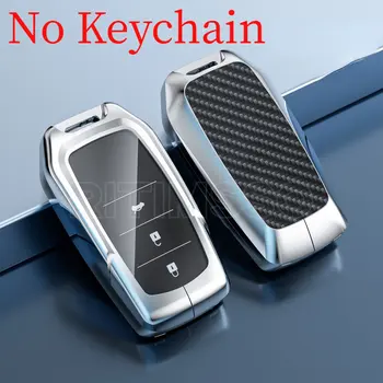 Nuovo arrivo in lega ABS Car Key Case Cover per Toyota CHR Hilux Fortuner Land Cruiser 200 Camry Corolla Crown RAV4 Highland - Nuovo arrivo in lega ABS Car Key Case Cover per Toyota CHR Hilux Fortuner Land