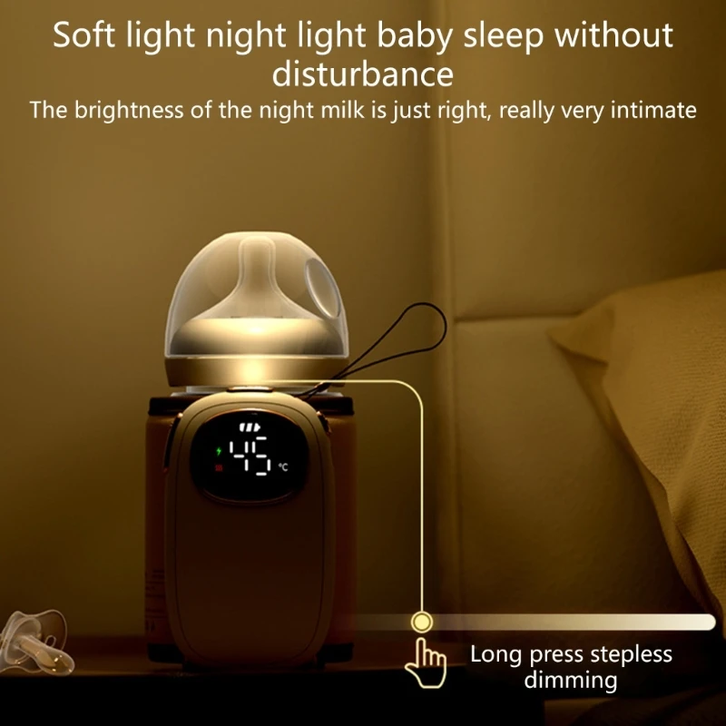Milk Warmer Portable Bottle Heating Bag with Rechargeable Long Lasting Insulation Kits Quick & Even Heating Bag 4