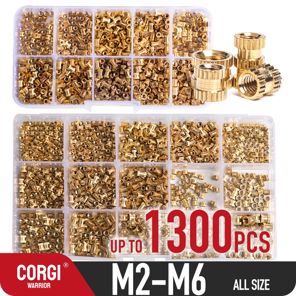 Впрыскиваемые гайки для 3d-печати M2 M2.5 M3 M4 M5 M6 с внутренней резьбой