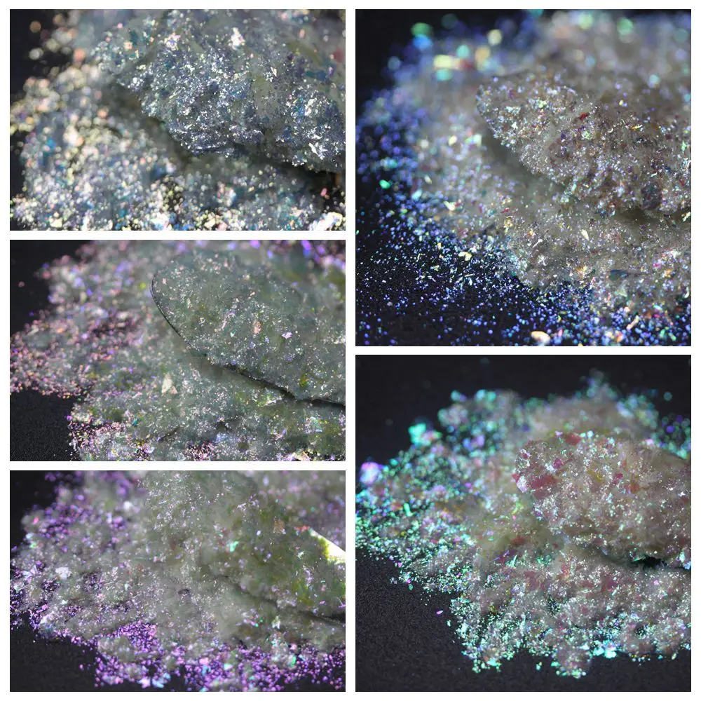 Wholesale Bulk Mix Opal Iridescent White Glitter Powder Cosmetics safe for Makeup Lip Gloss Body Edelweiss Paint Resin Tumbler