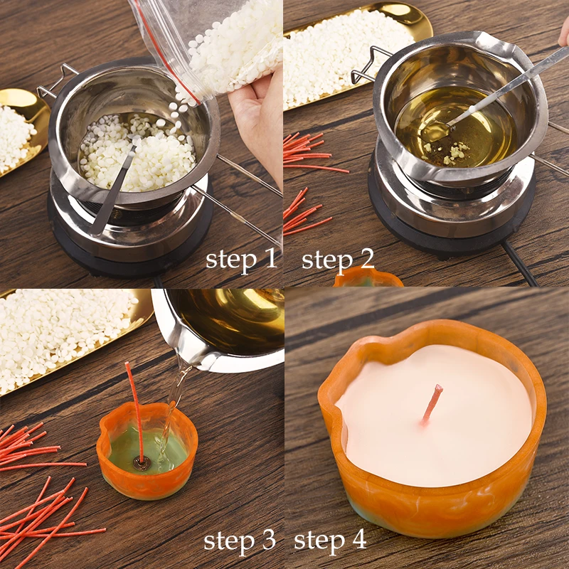 Soy Wax 1KG 500g 200g 50g Natural Soy Wax Flake Scented Candle Natural Material Additive-Free DIY Smokeless Candle Making Supplies soy wax candle making wax