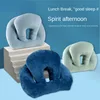 Compact Size Comfortable Office Lunch Desk Break Cushion Pillow Hollow Design Breathable Power Lazy Nap Pillows 1