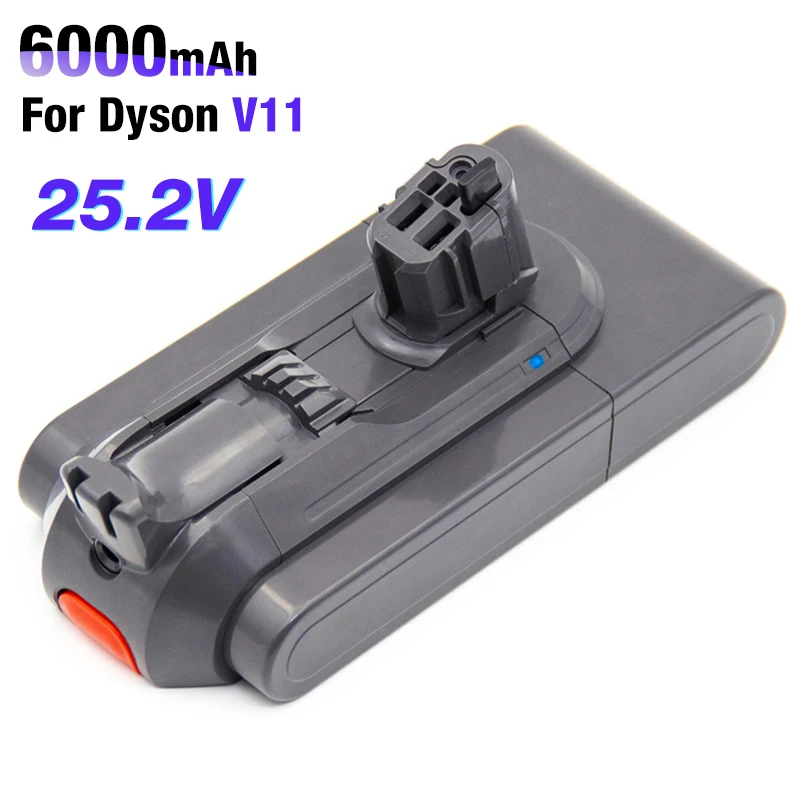 Batteria Ricaricabile Click-In Al Litio 25.2V 6000Mah Per Aspirapolvere Dyson V11 Outsize V11 Absolute Extra Sv15