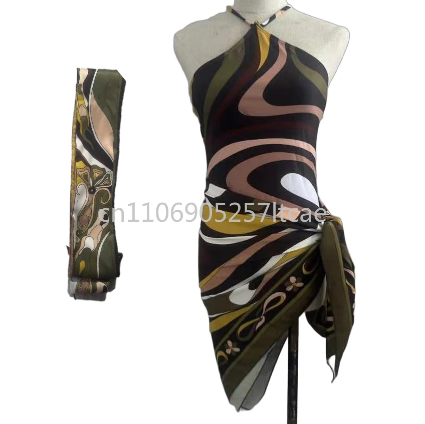 ribbon scarf swimsui