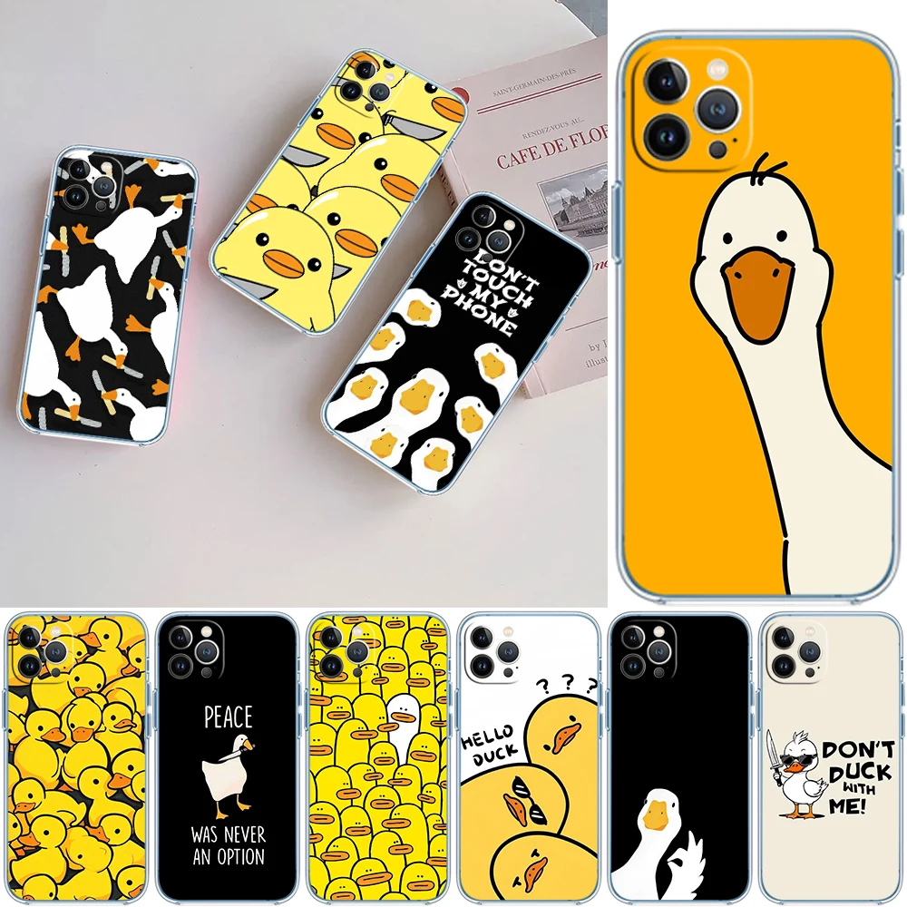QT17 DUCK Cartoon High-End Phone Case