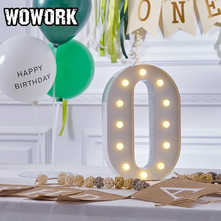 

2023 WOWORK Party Decoration Up Led Numbers Light for Shop Window Display