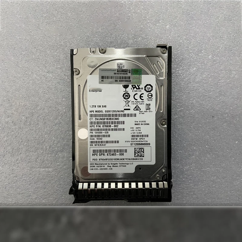 1,2 TB Für HPE 1,2 T 872737-001 876938-002 ST1200MM0009 12G 10K 2  
