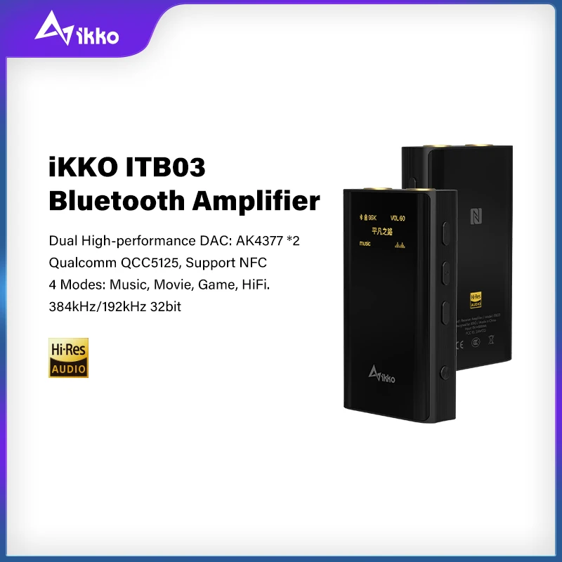人気商品！！ ikko ITB03 ポータブル ヘッドホンアンプ Bluetooth