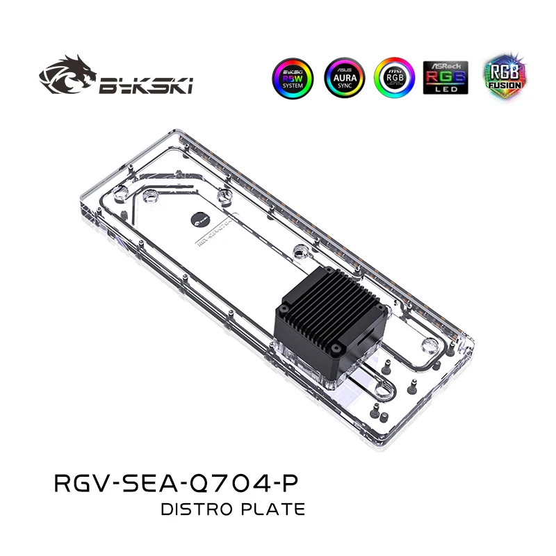 

Bykski Waterway Board Distro Plate Acrylic For Seasonic SYNCRO Q704 Computer Case RGB Reservoir Water Block RGV-SEA-Q704-P