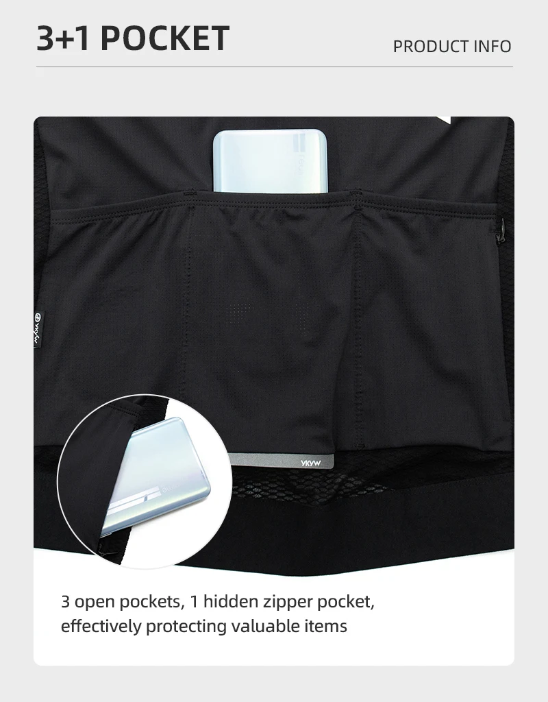 YKYWBIKE Damen Langarm-Radtrikot Pro Fahrrad-Outdoor-Bekleidung Rennrad Frühling Herbst Atmungsaktives Slim-Fit-Shirt – Detail 8