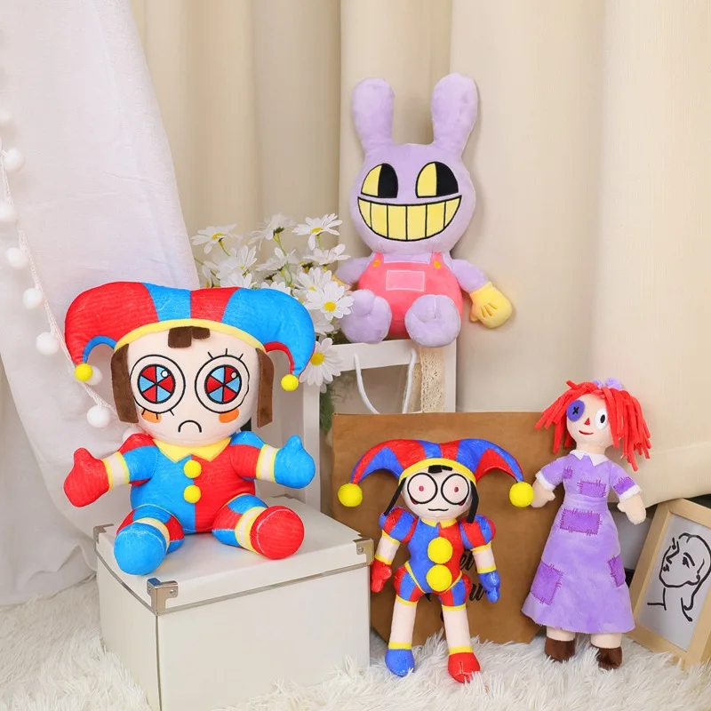 The Amazing Digital Circus Plushes Dolls Cartoon Figure Pomni Jax Theatre Rabbit Farcito Toys Kids Kawaii Room Decoration Gifts