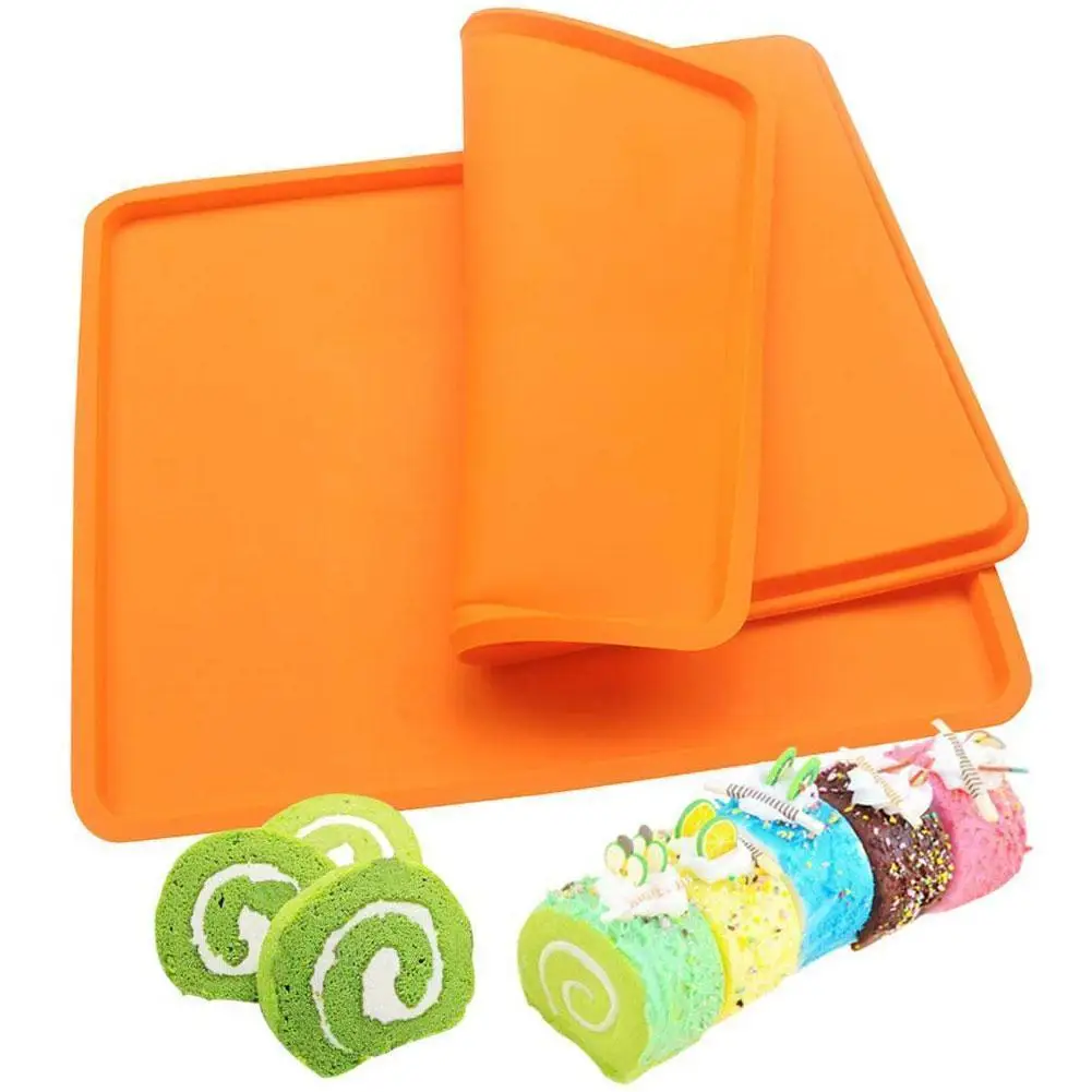 

Silicone Baking Mat Cake Roll Pad Molds Macaron Mat Pastry Tool Accessories Non-stick Gadgets Roll Baking Oven Kitche S6t8