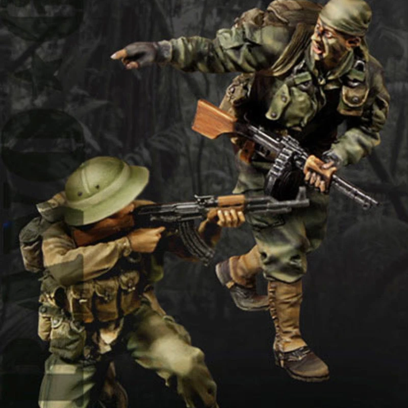 Масштаб 1/35 Вьетнамская война Набор фигурок солдата из смолы Высший секрет!