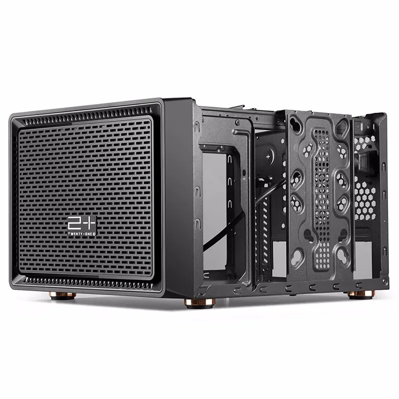 Golden Field Foresee N1 Desktop Computer Case MINI-ITX Mini Chassis Support 18*22CM Motherboard 4 Drive pc case,pc chassis,computer chassis frame,mini itx desktop case