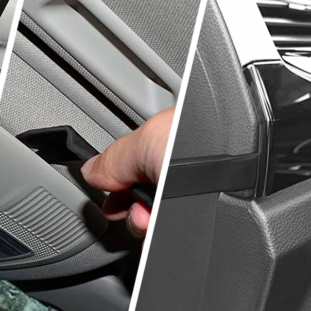 5/4 PCS Car Interior Trim Removal Kit, No-Scratch Removal Pry Tools for Door Panel, Car Clip Panel & Audio Dashboard Dismantle 4