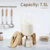 Flour And Cereal Container 5L/7.5L Rice Dispenser Creative Glass Food Storge For Kitchen Organization 6