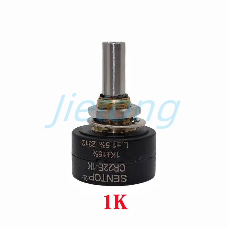 1pc CR22E 1K 2K 5K 10K Conductive Pastic Potentiometer WDD22P1 360 Degree Rotation Replace FCP22E 3Pins 6MM Round Shaft