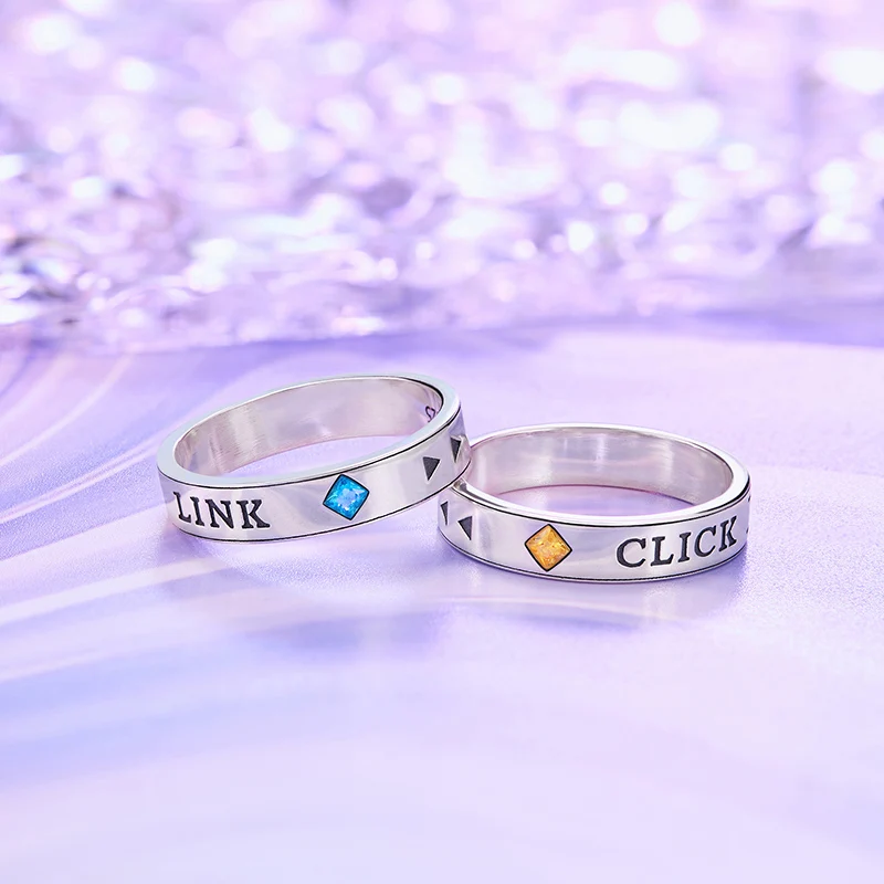 裕*様 Cinema Dollネックレス ブレスレット クロ Ciリング Link Click Anime Ring for Men/Women 925 Sterling Silver Cheng