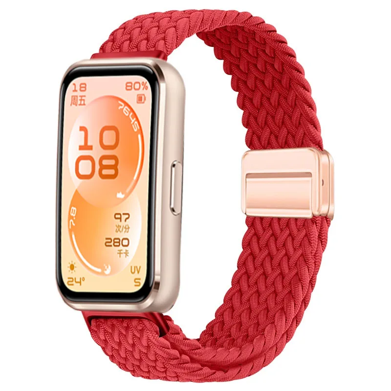 Braided Nylon Loop Strap with Magnetic Buckle - Comfortable Wristband