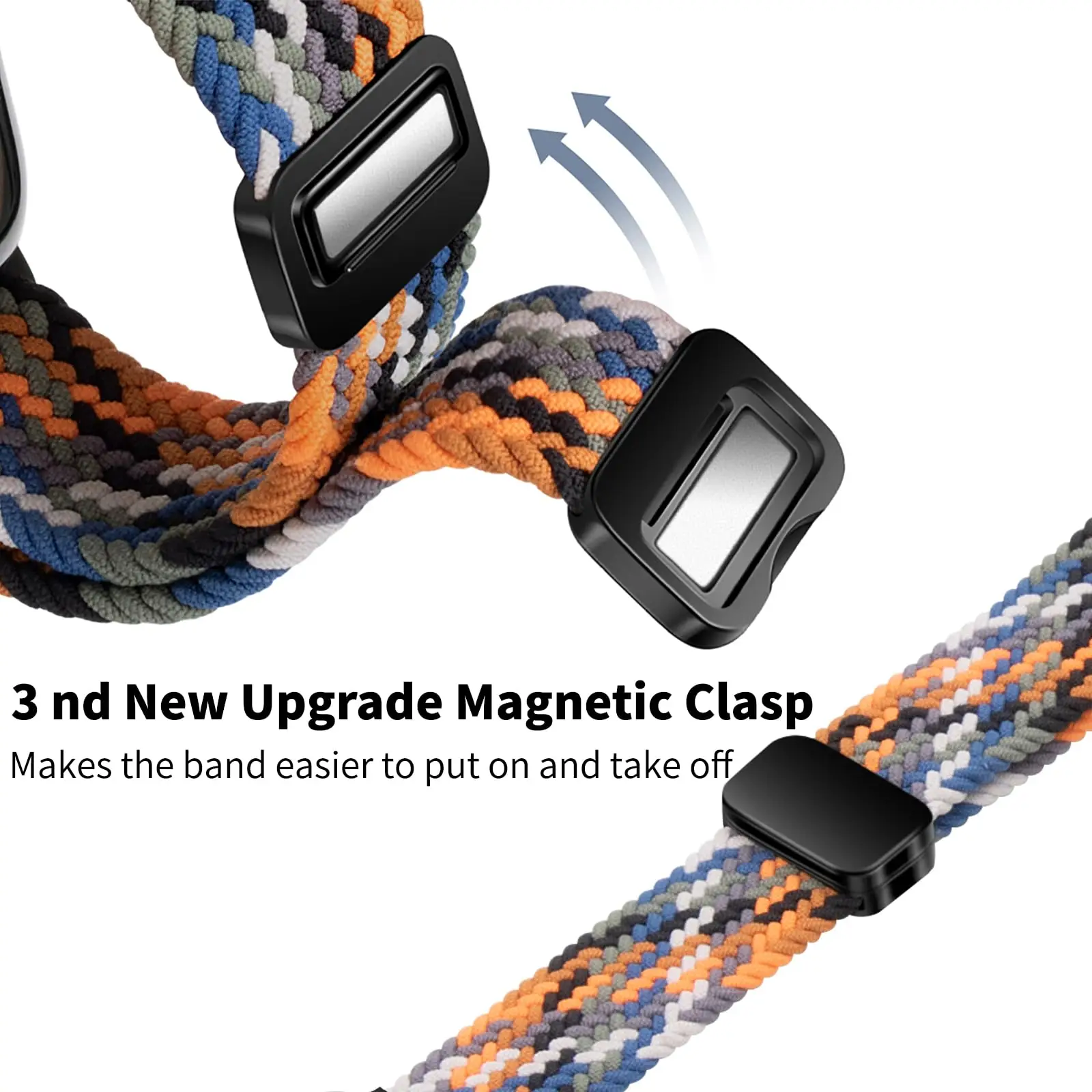 Sport Braided Adjustable Magnetic Strap for Smartwatch Accessories