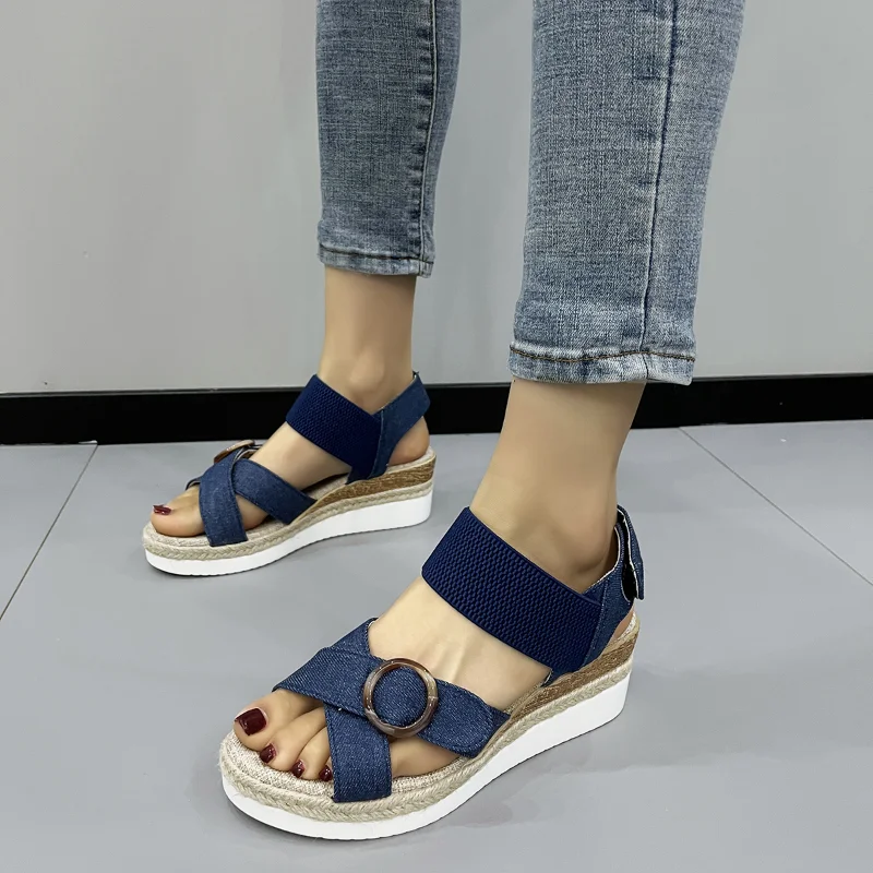 Zapatos De Verano Mujer Sandalias De Playa Con Plataforma Y Suela