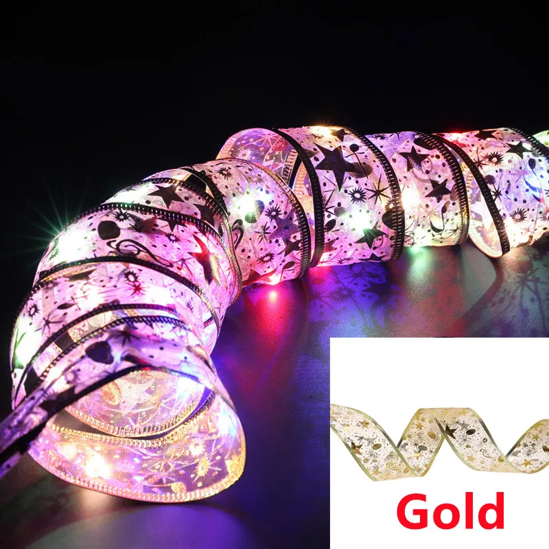 Aswesaw LED Ribbon Fairy Lights - 10m Christmas Tree Decoration