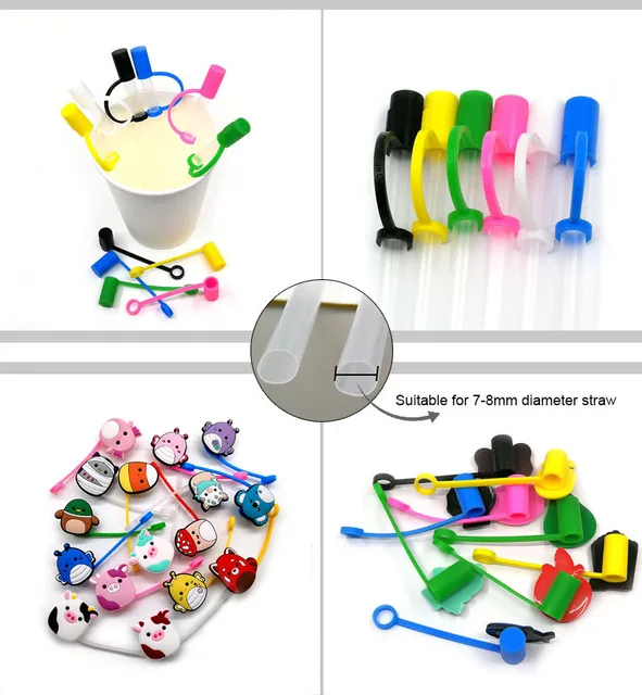 1pcs Fire straw topper charms pvc soft 6-8 mm mold silicone mold straw  toppers - AliExpress