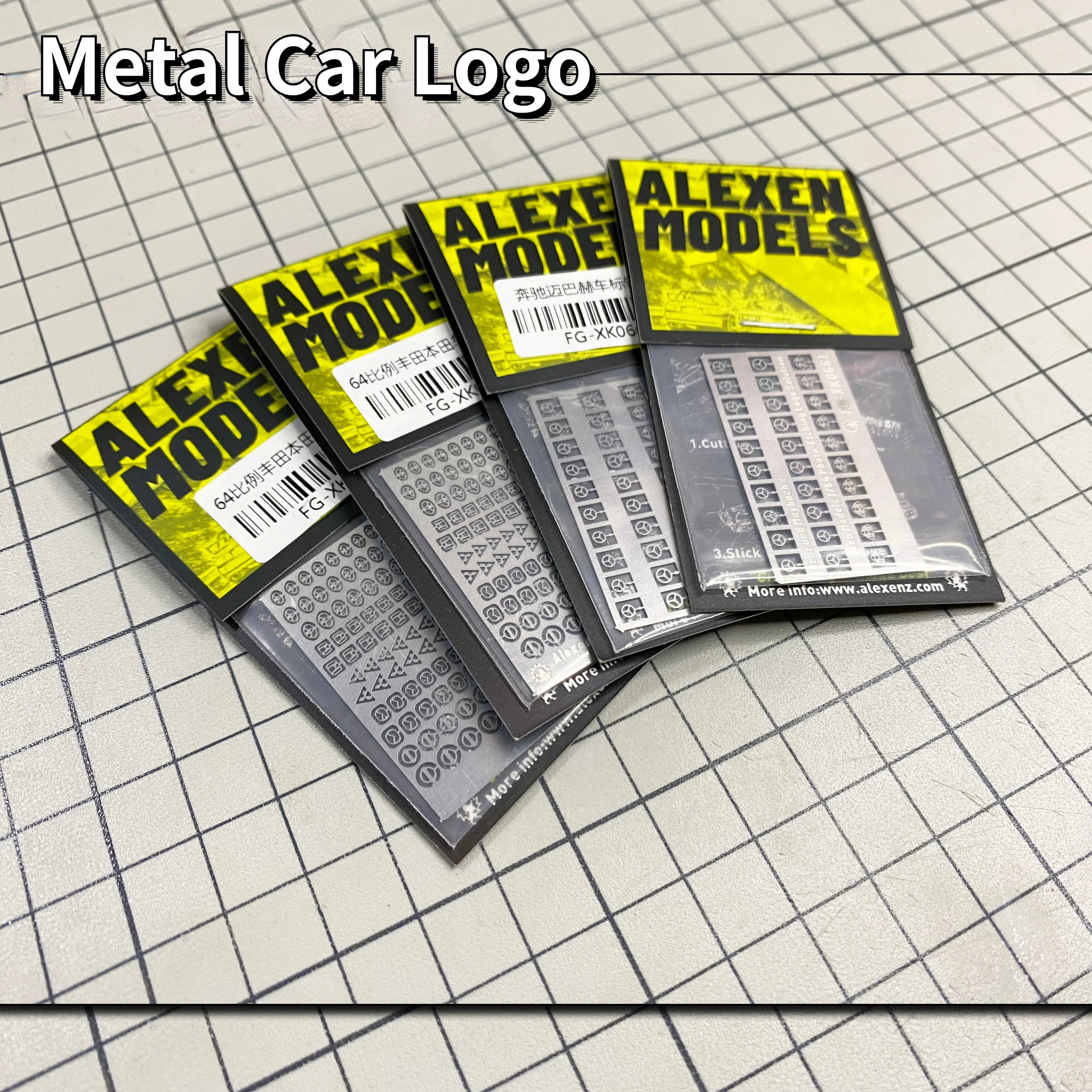 Alexen Models XK0661-XK0663 Metal Car Photo-Etched Parts For 1/64 Assembly Model Car Building Kits DIY Tools Accessories