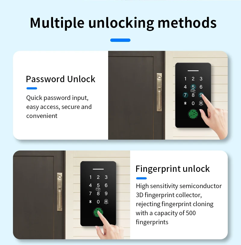 Embedded Access Control IP67 Waterproof Fingerprint Attendance System Kit TTLOCK