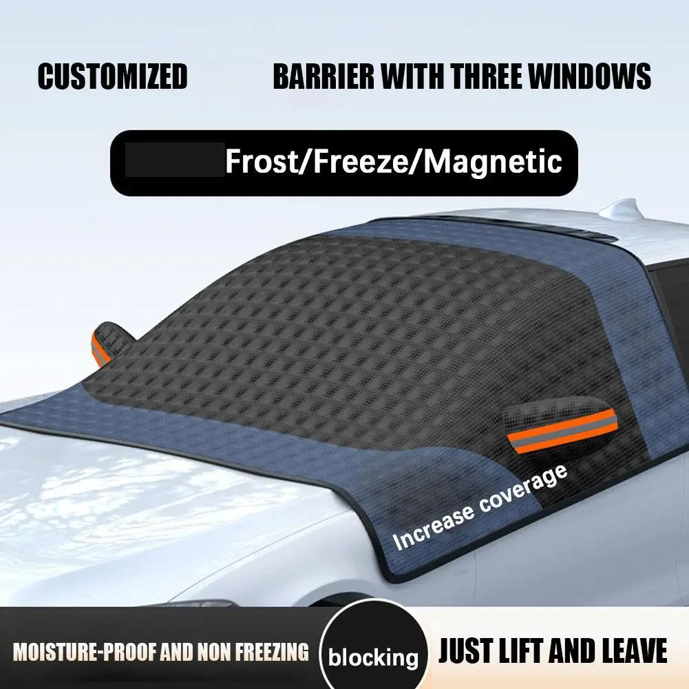 

Автомобильный чехол для лобового стекла с защитой от снега и мороза, утолщенный солнцезащитный козырек, защита от УФ, теплоизоляция, Снежная ткань, автомобильные аксессуары