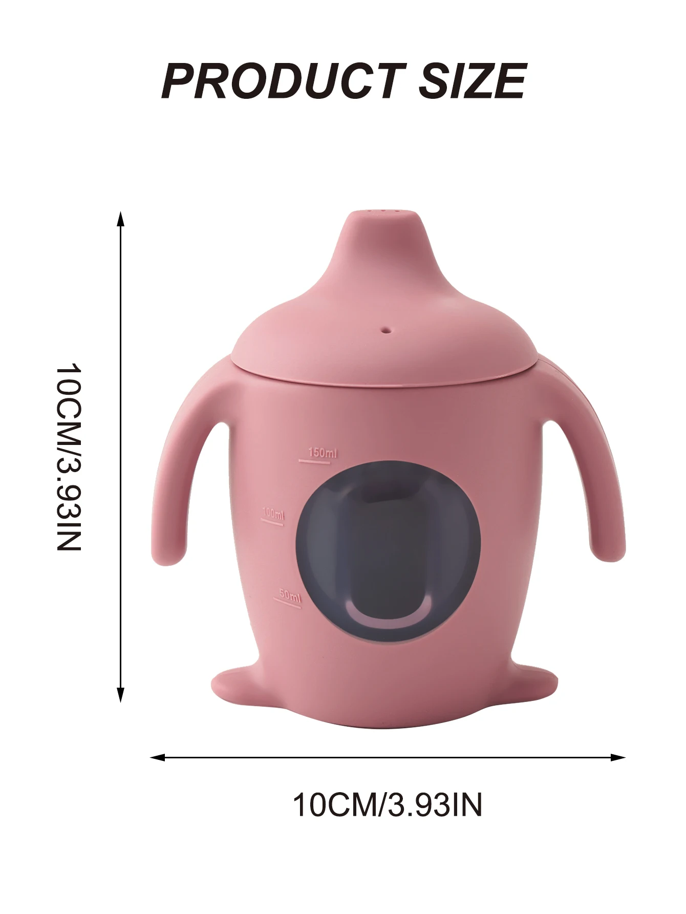 1PCS 펭귄 모양 실리콘 베이비 컵 BPA 무료 누출 방지 Sippy 컵 투명 물병  훈련 마시는 컵