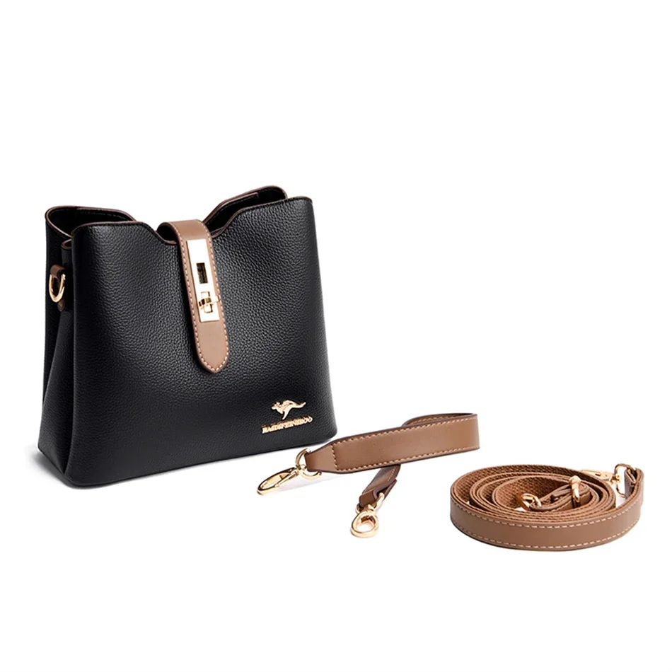 Women Leather Bags Handbags Large Shoulder De Large Capacity Shoulder Bags Women Aliexpress