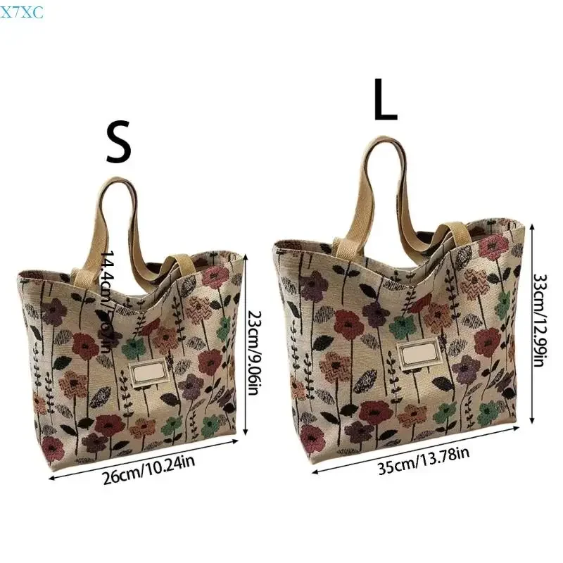 X7XC Fashion Canvas Toted Bag Grocery Cloth Bag Shoulder Bags Trendy Shoulder Toted Bag Valentines Day Gift for Women Girls 6