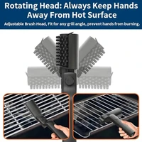 NEW Electric BBQ Grill Brush High Temperature Resistant 180° Adjustable 3 Speeds Mins Grill Cleaner for Outdoor Griddles Smokers 4