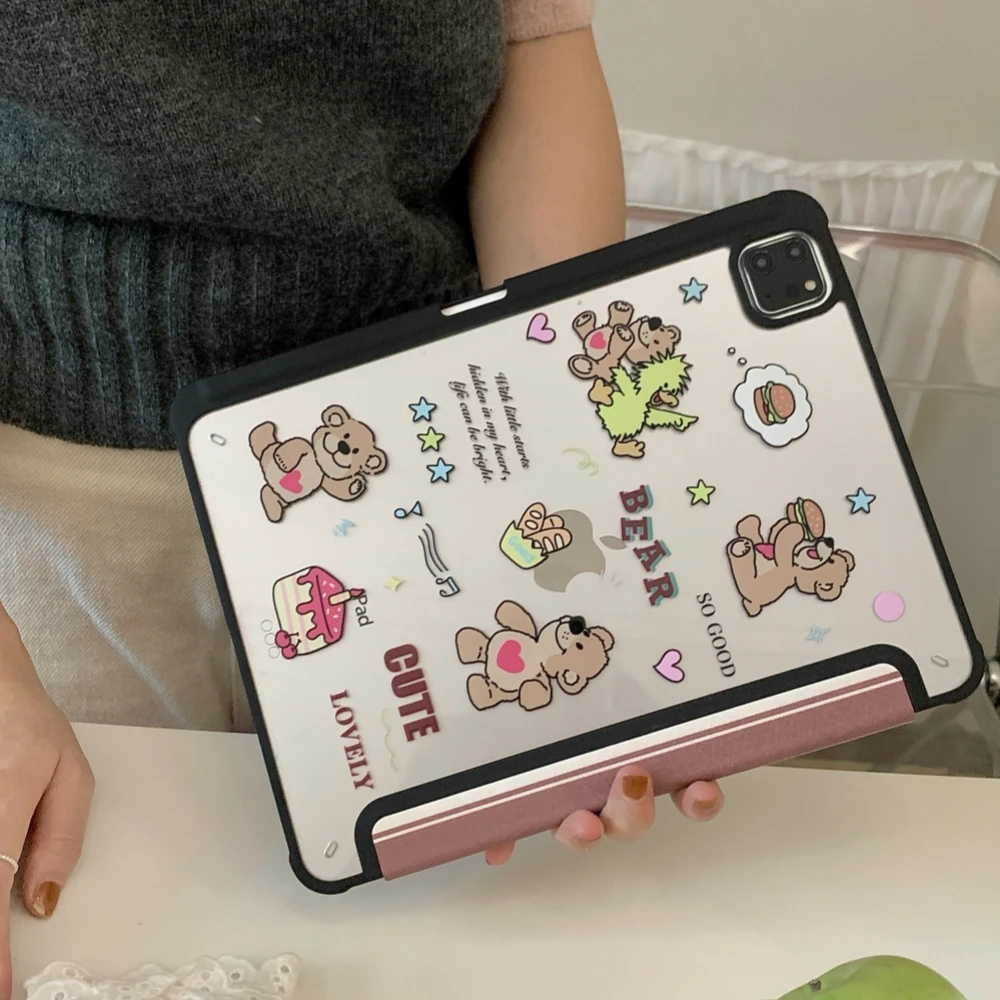 Cute Bear Tablet Case For iPad