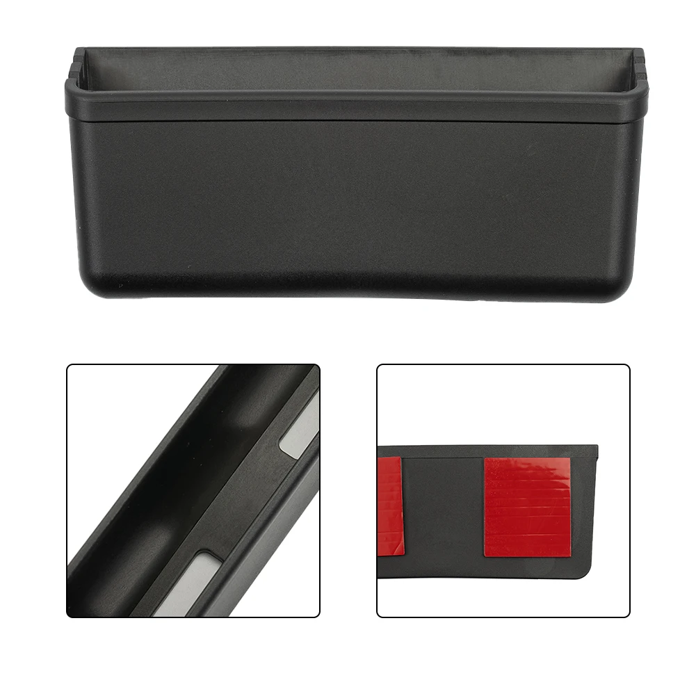

1pcs Car Storage Box Car Interior Accessories Door Side Storage Box Organizer Holder Pocket Universal Cable Clamp Design Black